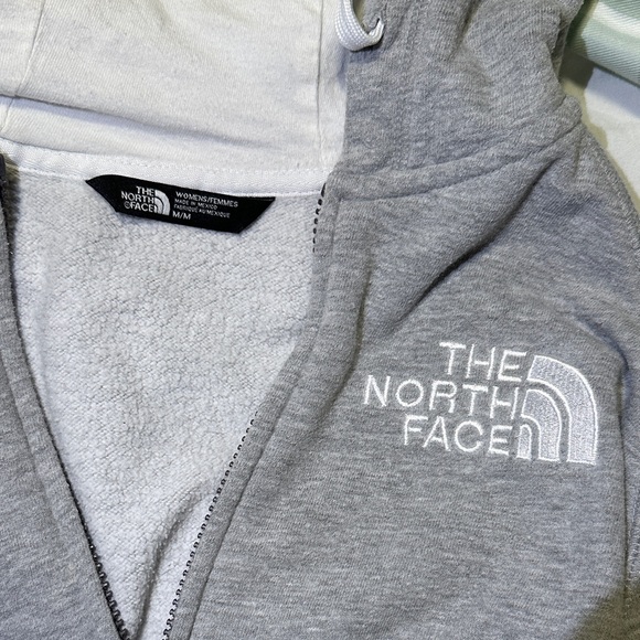 The North Face Heather Gray Zip Up Hoodie - Unisex - Picture 7 of 10
